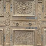 Renaissance style sideboard in solid oak XX century