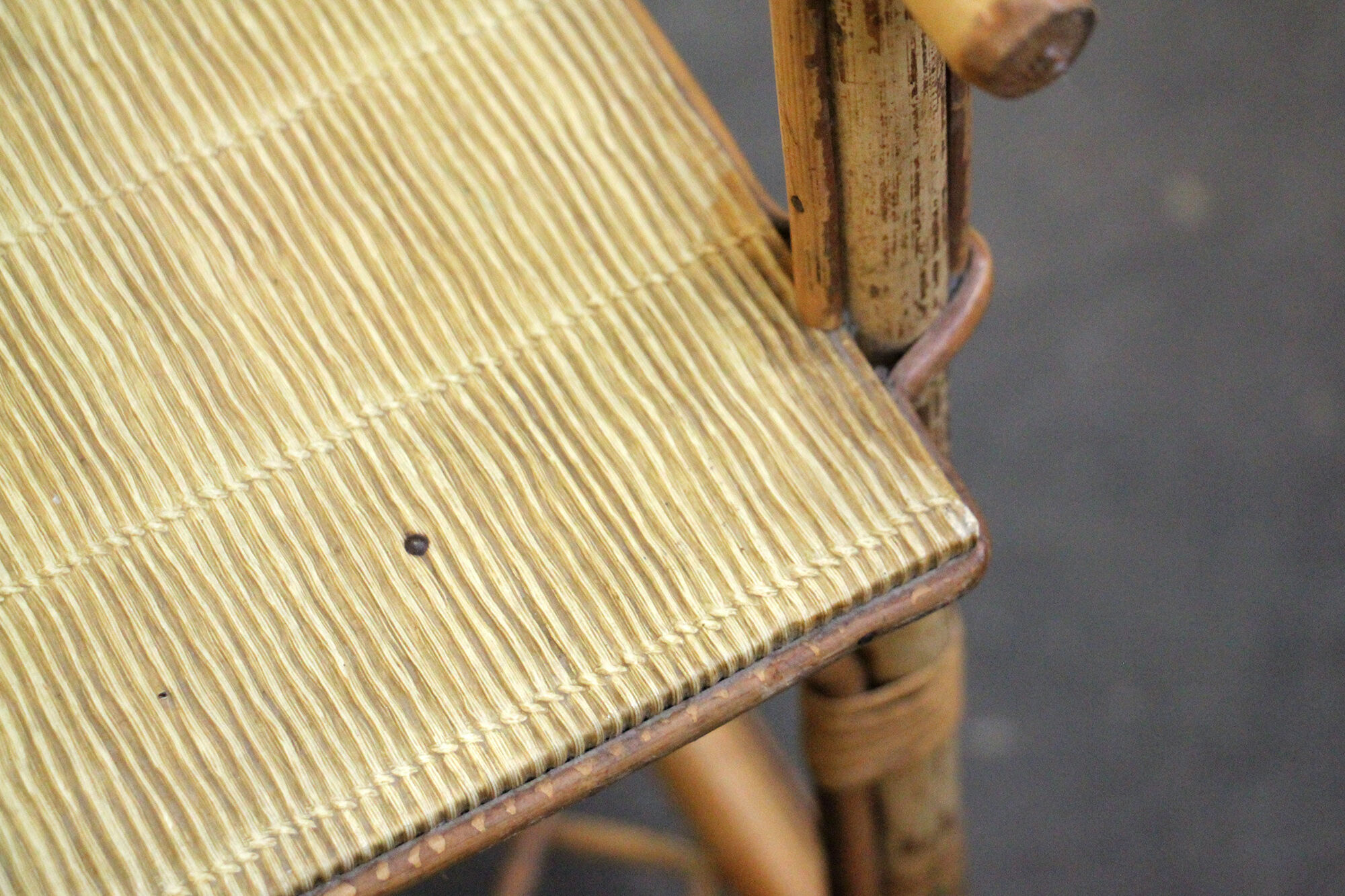 Rattan bedside table 1970