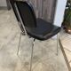 Chair N2 black vintage skai leather 1970