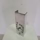 Vintage aluminum table clock from the 70s