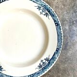 Longchamp hollow plate in iron clay, "Lily" service