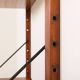 Mid century modern teak  upcycled shelving unit