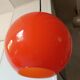 Orange opaline suspension lamp 60s