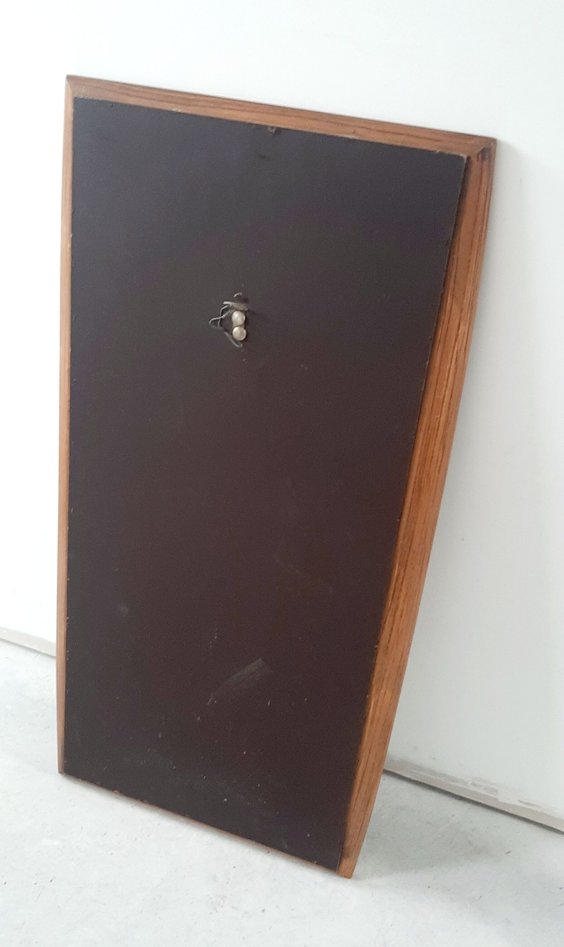 Large Scandinavian teak mirror