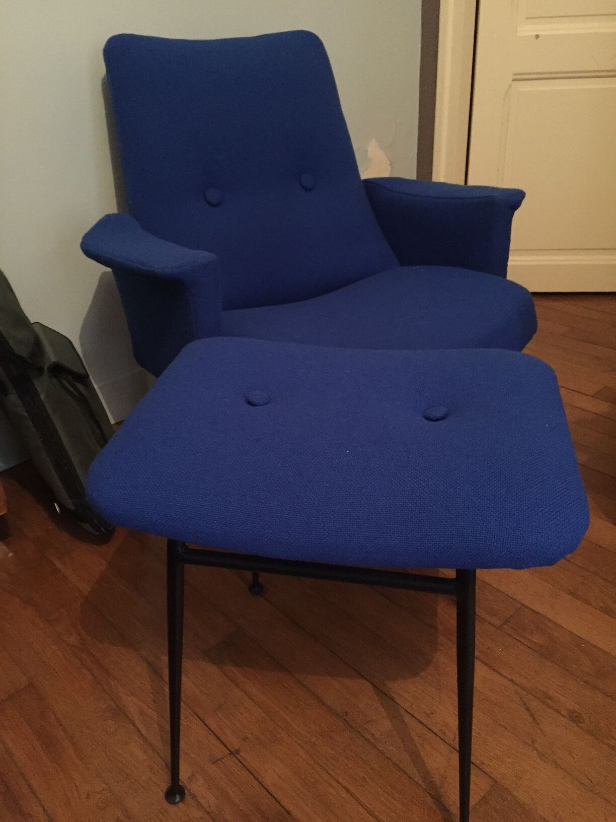 Ottoman stool 50s vintage