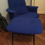 Ottoman stool 50s vintage