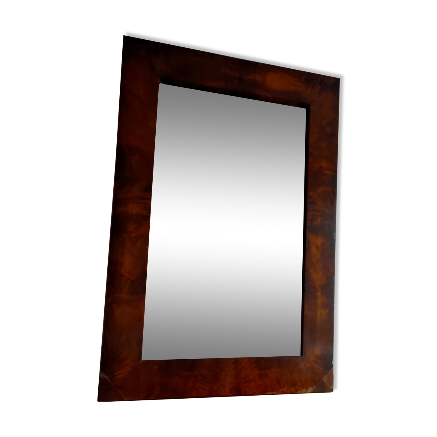 Miroir ancien en noyer 50x74cm