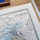 Asia Minor, old map, printed in 1852.