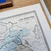 L'Asie mineure, carte ancienne, imprimée en 1852.