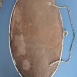 Old bevelled art deco mirror  61x34cm