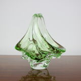 Mid-century glass bowl designed by josef hospodka, 1960's