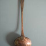 Old silver metal ladle Christofle art table vintage silver metal lad