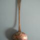 Old silver metal ladle Christofle art table vintage silver metal lad