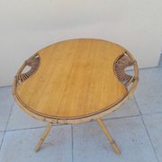 Vintage rattan coffee table