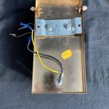 SOTHIS wall lamp - hexagonal - glass and brass - Italy