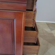 Cherrywood chest of drawers with ogee – 4 drawers – 80s – Louis Philippe style
