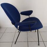 Vintage armchair 1950 gispen blue