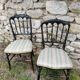 Paire de chaises époque Napoléon lll