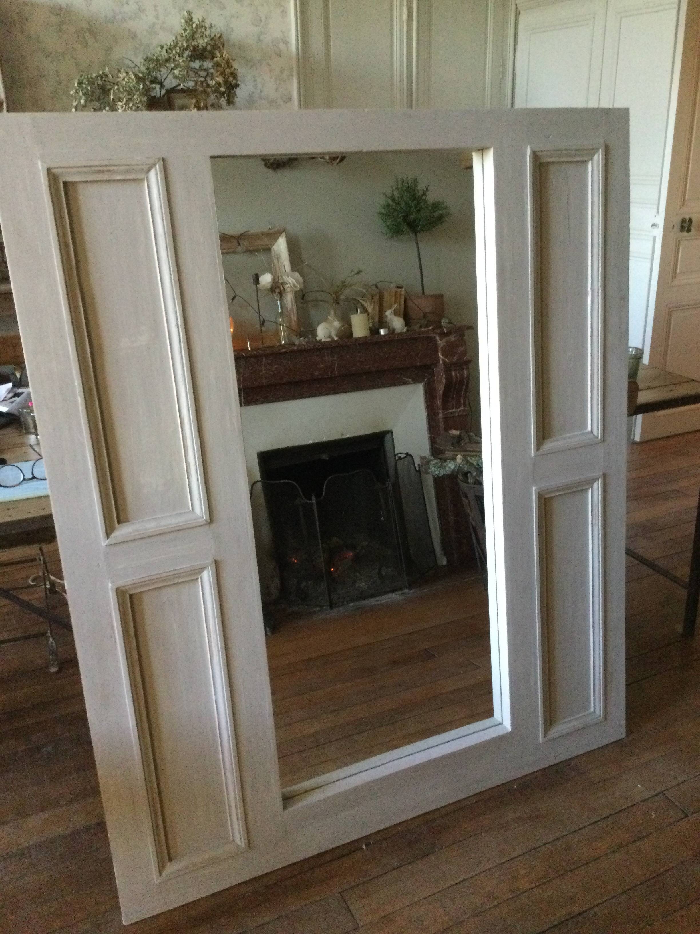 Large antique mirror