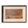Signed watercolor, red rocks of Menton