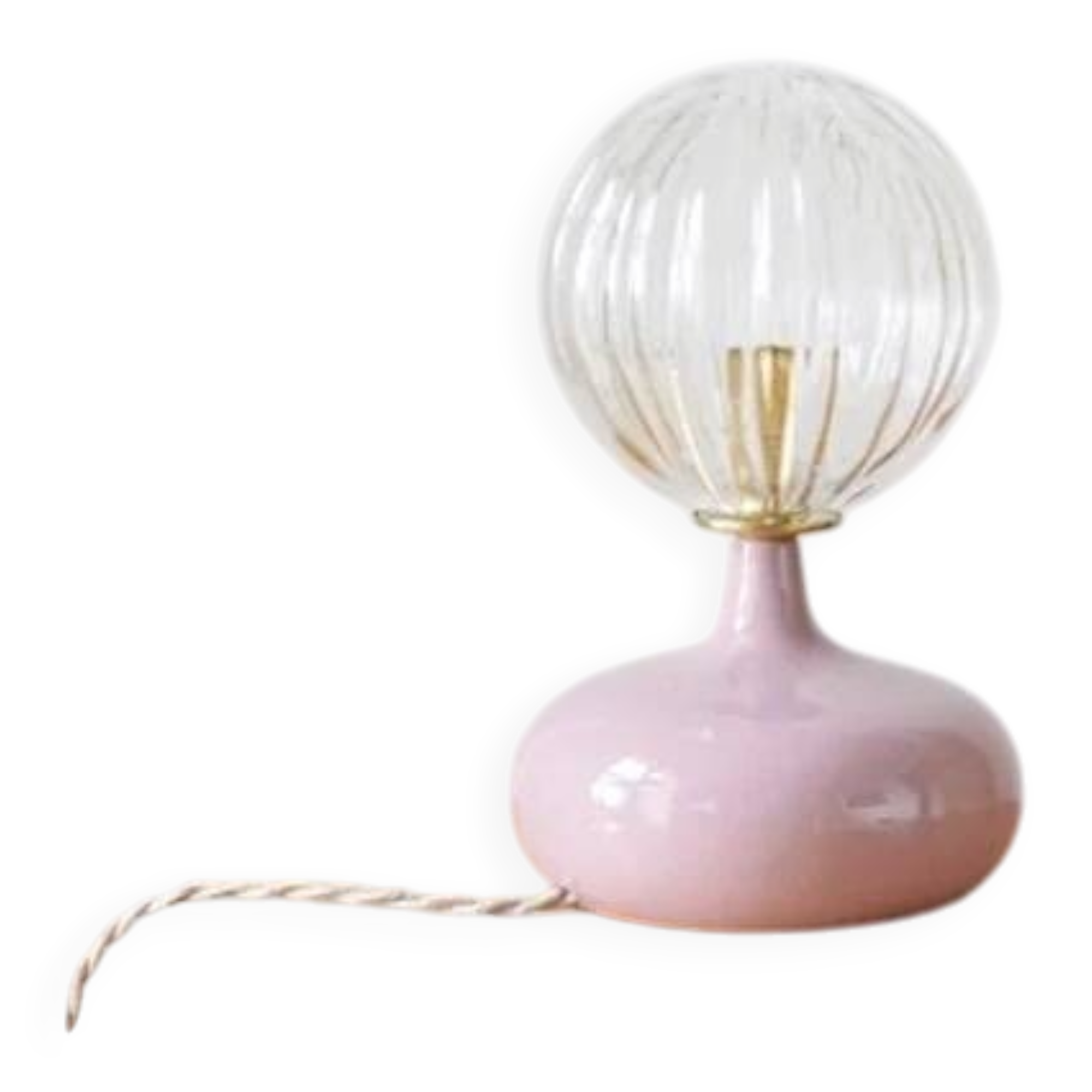 Ceramic and glass lamp