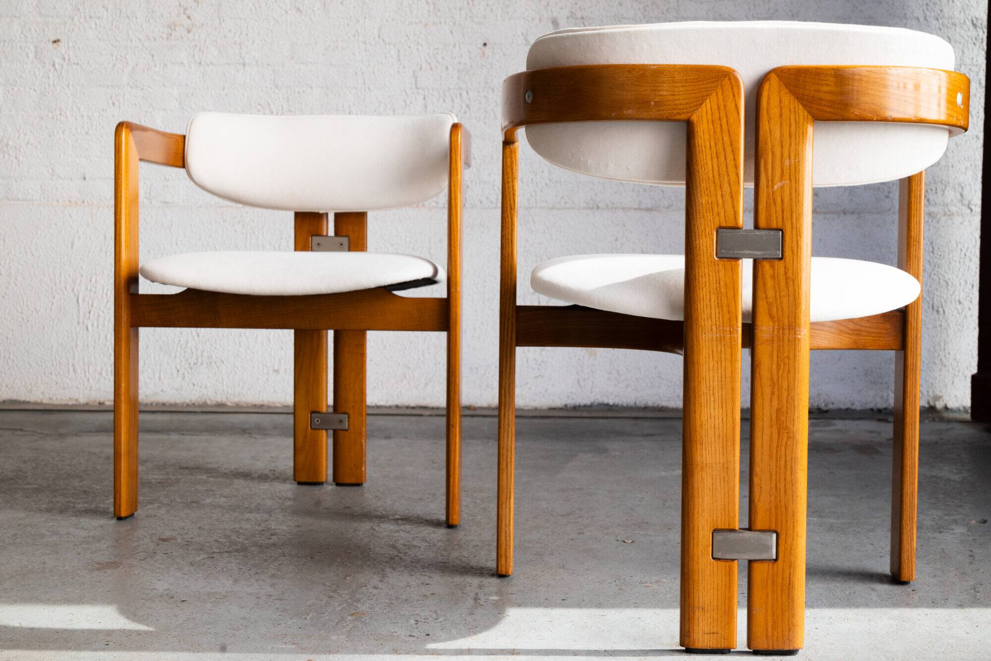 Ensemble de 4 chaises de salle à manger 'Pamplona' par Augusto Savini