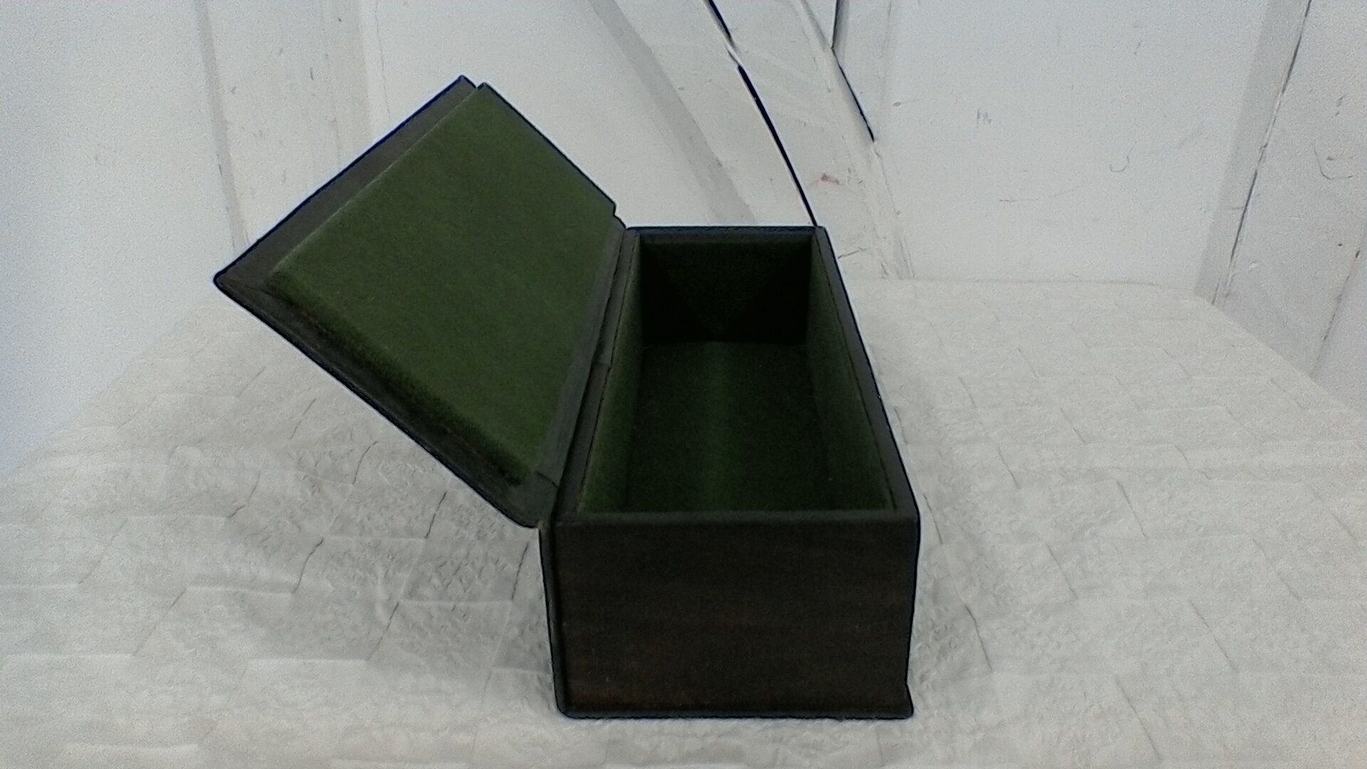 Storage box, leather, vintage