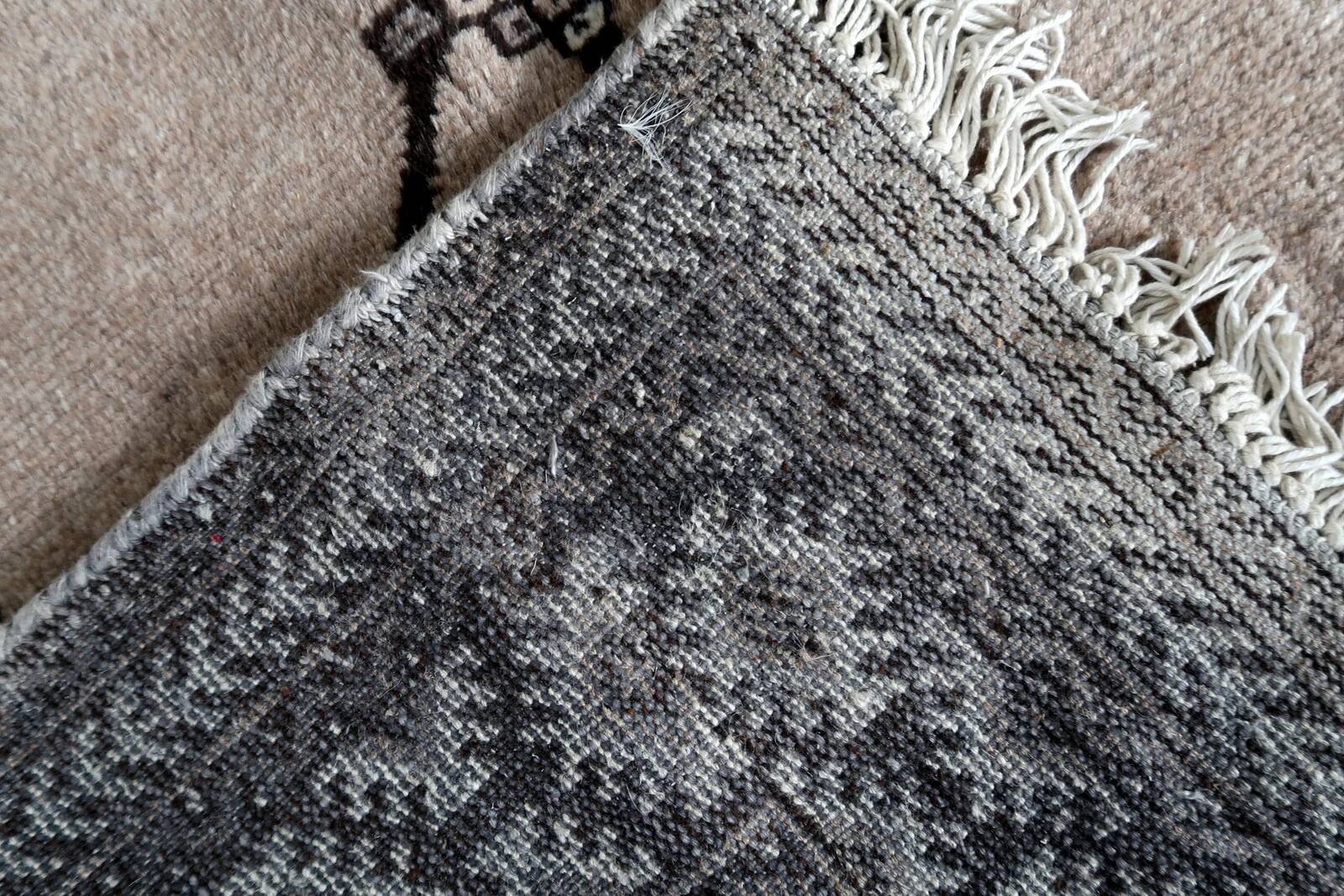 Handmade vintage Persian Gabbeh rug 111cm x 214cm, 1970s