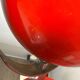 Lampe Space Age en métal rouge style Reggiani, 1970