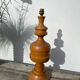 Large turned wooden lamp base