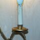 Vintage Twisted Wall Light Three Branches with Pendants