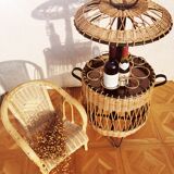 Old rattan bar