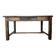 Wood and zinc original patina workbench table