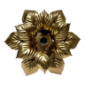 Golden flower wall lamp