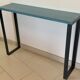 Console plateau bois piètement acier