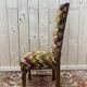 4 chaises de style Louis XIII en bois tournés et velours
