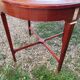 Antique Louis XVI style bouillotte table with marble top