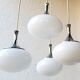 opaline and chrome metal chandelier 70