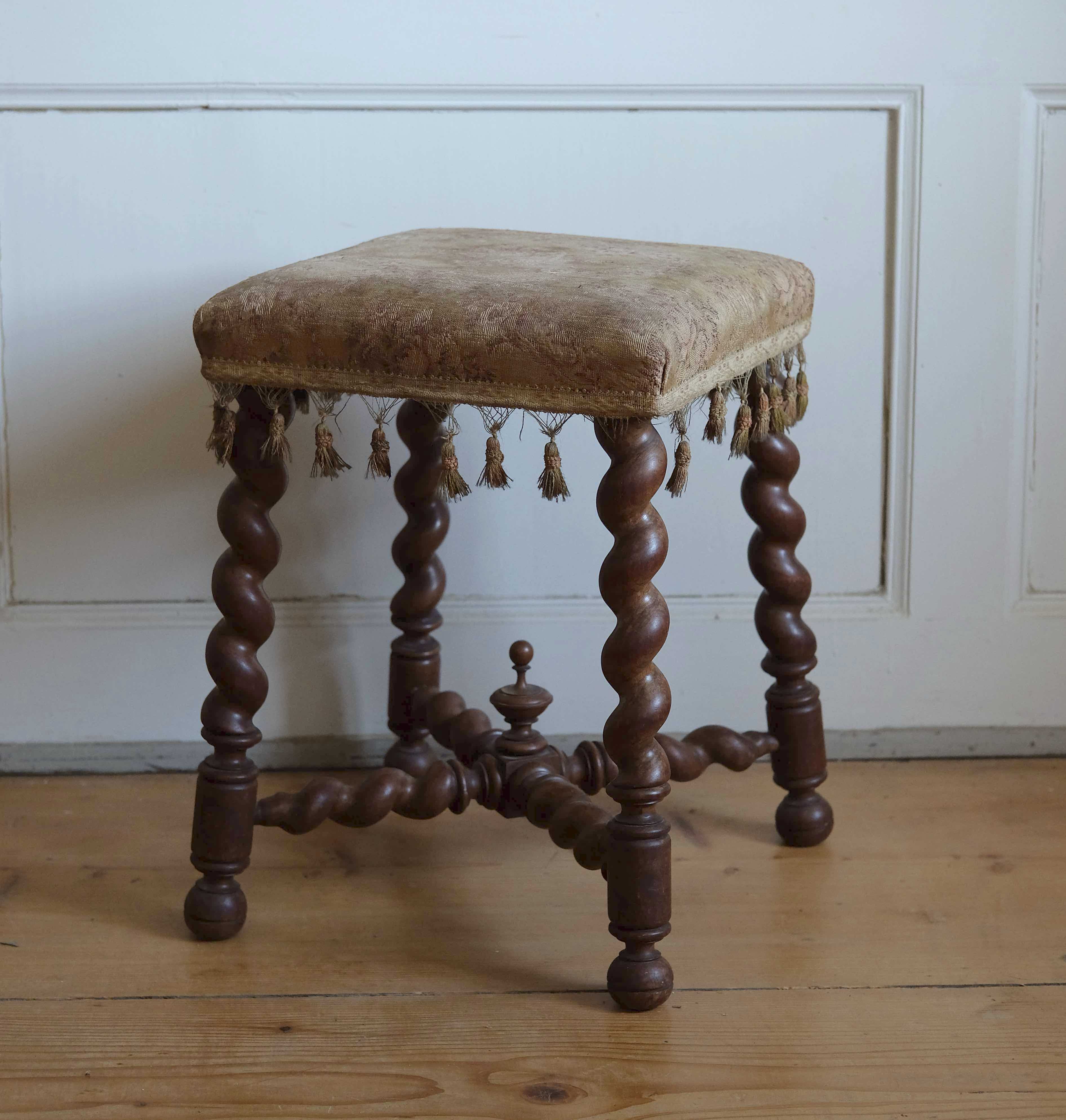Spanish design country antique stool