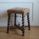 Spanish design country antique stool