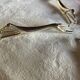 Set of 6 greyhound knife holders in silver metal