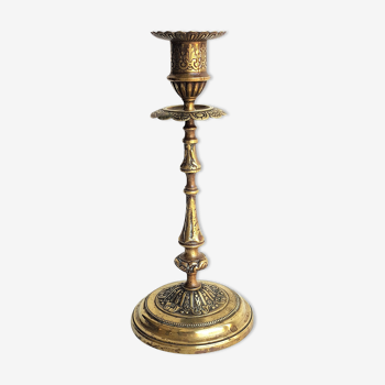 Ancient brass candlestick