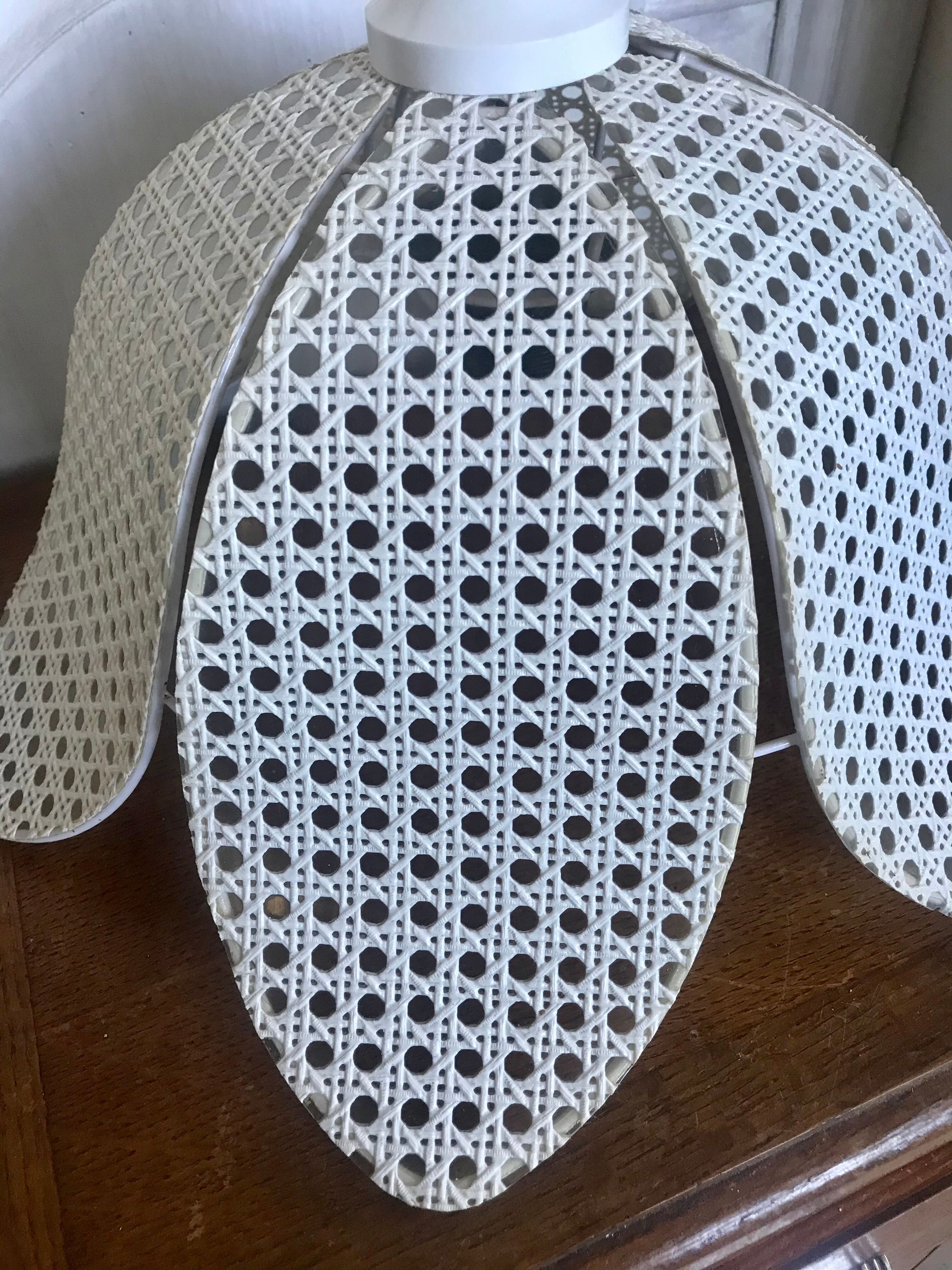 Vintage canine rattan hanging