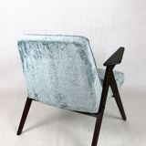 Light blue bunny armchair by józef chierowski, 1970s