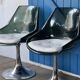 Paire de chaises pieds tulipe