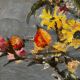 Still life painting with flowers and keys, 1973