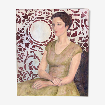 Painting "The Woman with Wallpaper"