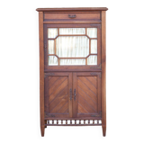 Napoleon III library cabinet or partition cabinet, furniture with beveled display window