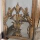 Corner fireplace screen in brass attributed to Dagobert Peche