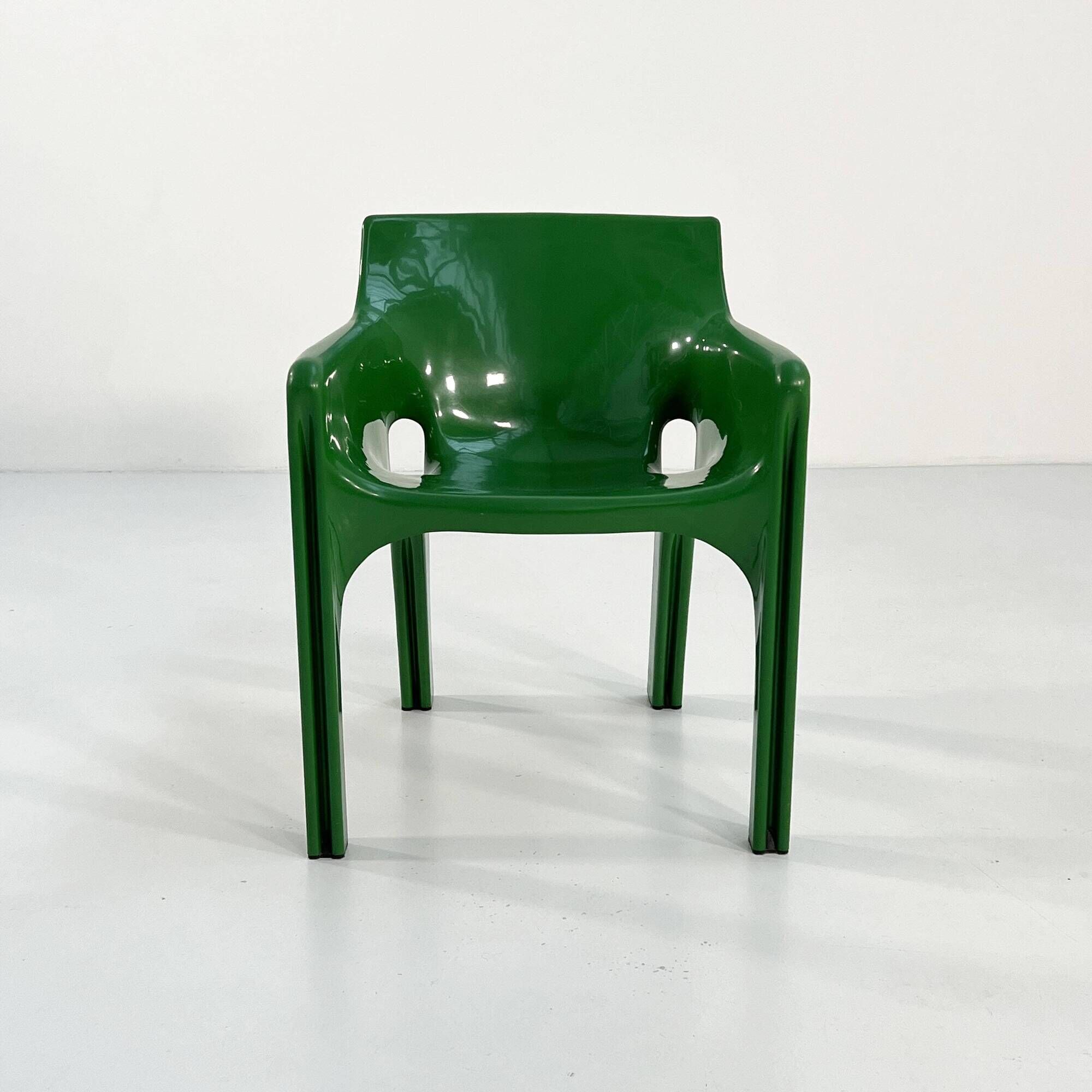 GREEN GAUDI CHAIR BY VICO MAGISTRETTI FOR ARTEMIDE, 1970